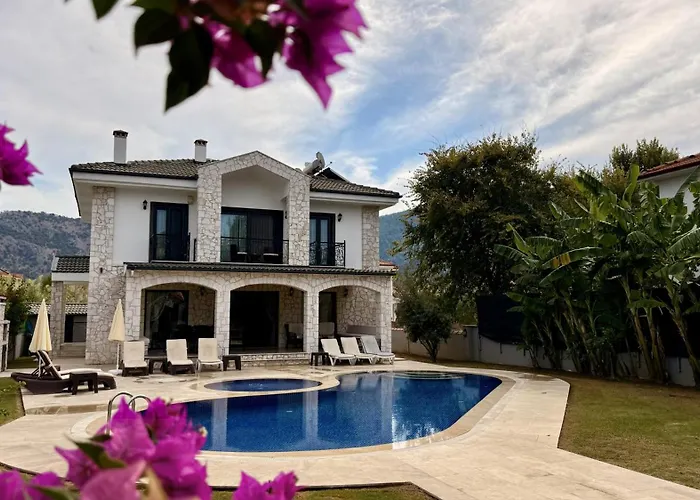 Villa-sleeps 9-parking-pool-bbq-hot Tub-pets Dalyan